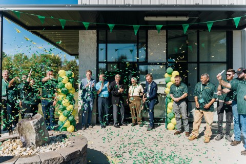 Walraven Cuts Ribbon on Danville - Pittsylvania County Facility