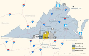 Ports near Southern Virginia Regional Alliance