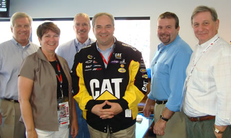 Pictured from Left to Right (front row) Liz Povar, business development director VEDP; Lt Governor Bill Bolling; (second row) Ken Bowmen, Pittsylvania County; Mark Heath Martinsville/Henry County; Tom Rose, Patrick County and Mike Sexton, Halifax County.